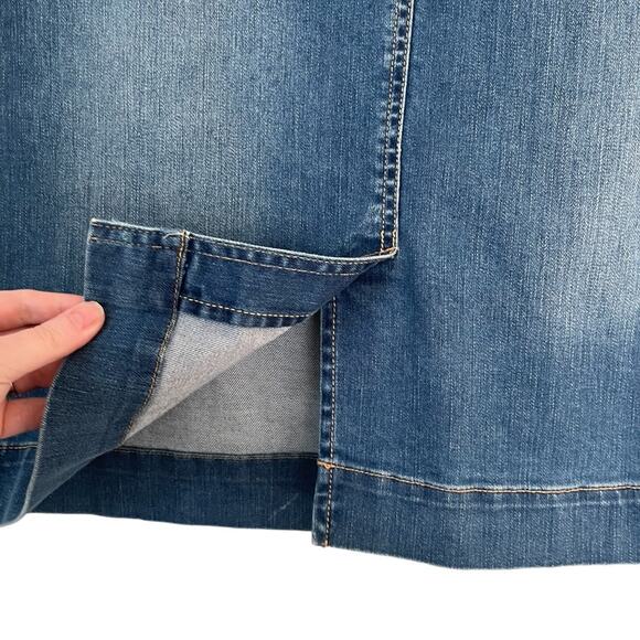 Talbots Blue Knee-Length Pencil Skirt - Picture 2 of 6